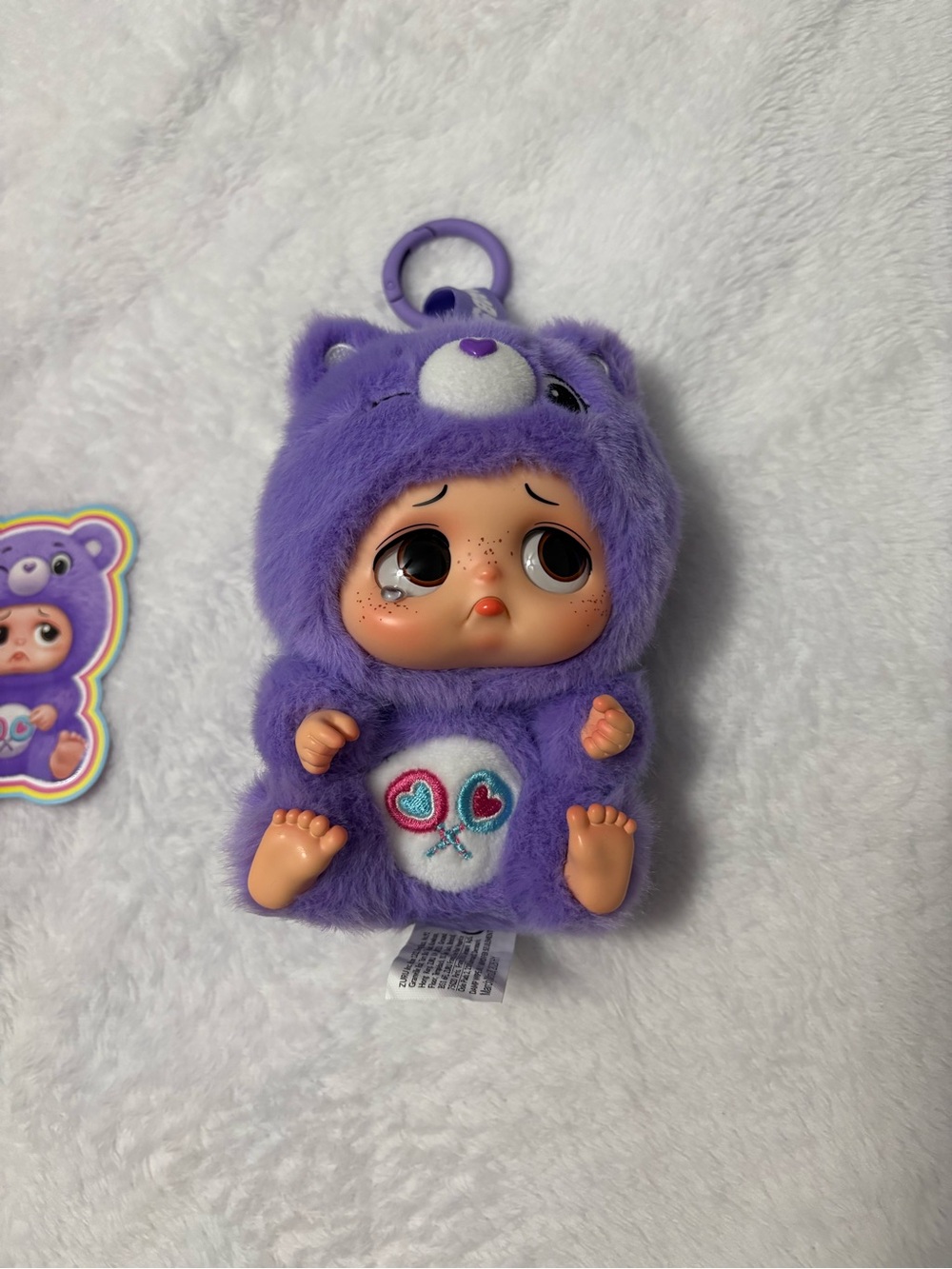 Sad Baby Care Bears Keyring